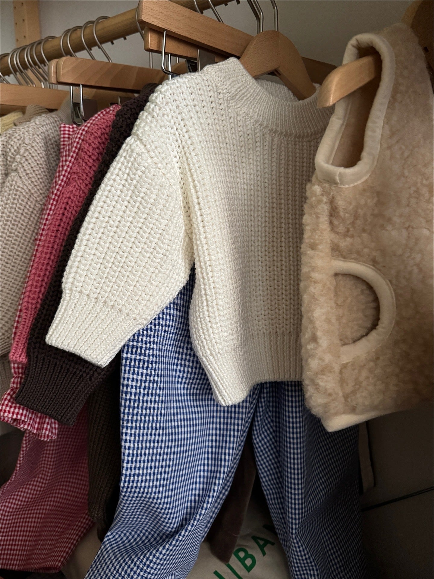 cotton chunky sweater crema