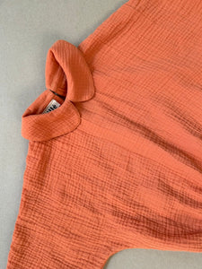 blouse Carmen with collar Orange