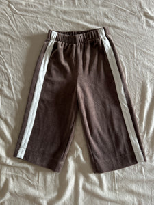 velour pants brown