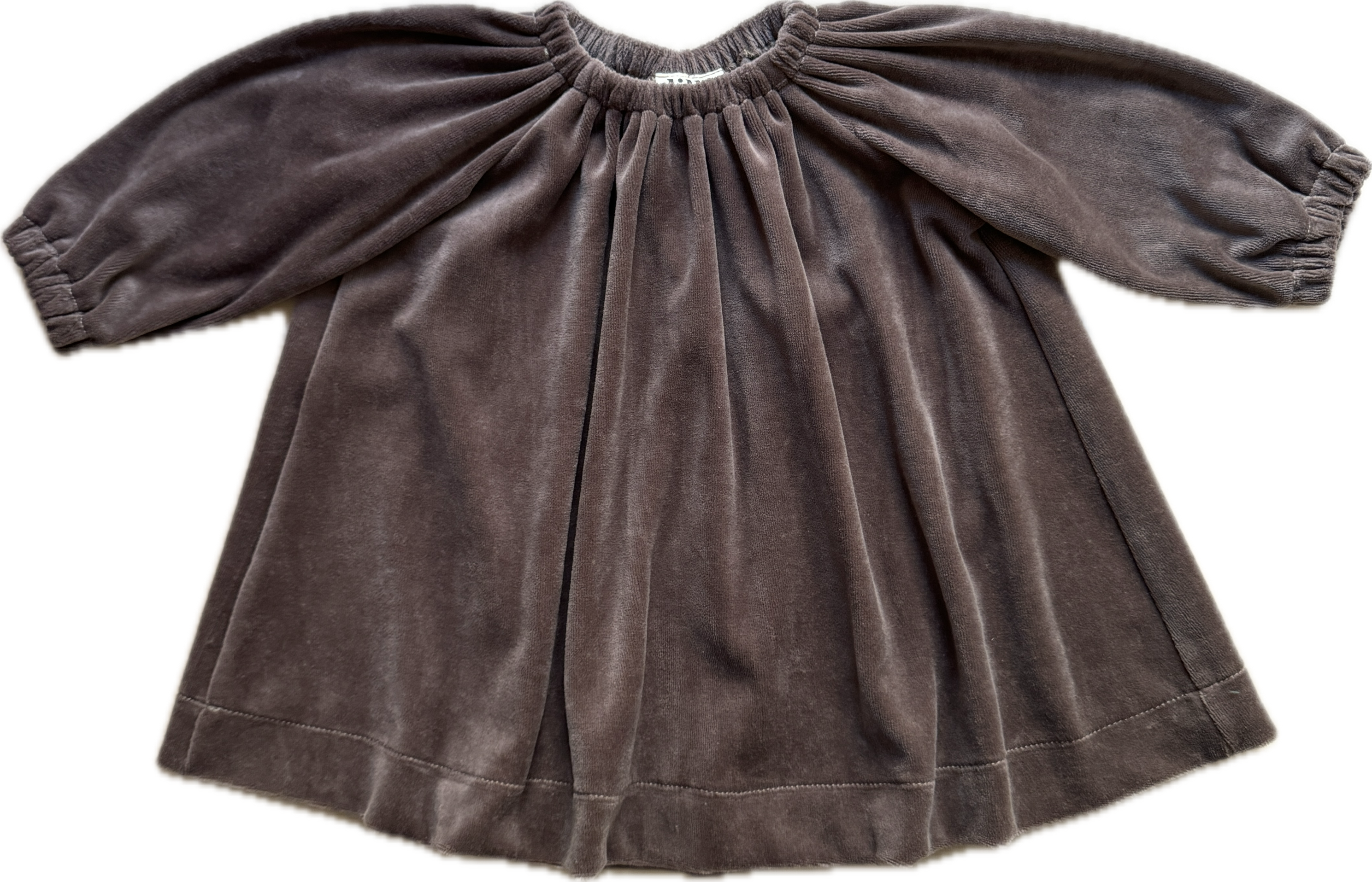 velour dress brown