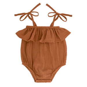 muslin romper Gaja caramel