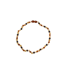amber baby necklace multicolor raw