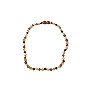 amber baby necklace multicolor polished