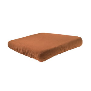 muslin changing pad cover caramel