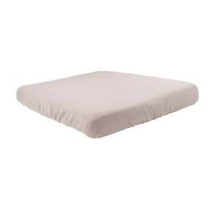 muslin changing pad cover beige
