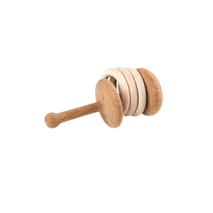 rattle made of certified wood - rumble