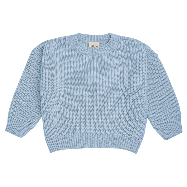 Blue chunky sweater deals