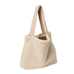 ecru teddy mom-bag