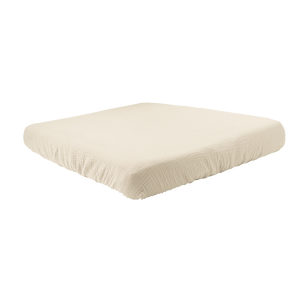 muslin changing pad cover vanilla