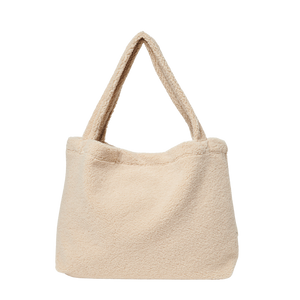 ecru teddy mom-bag