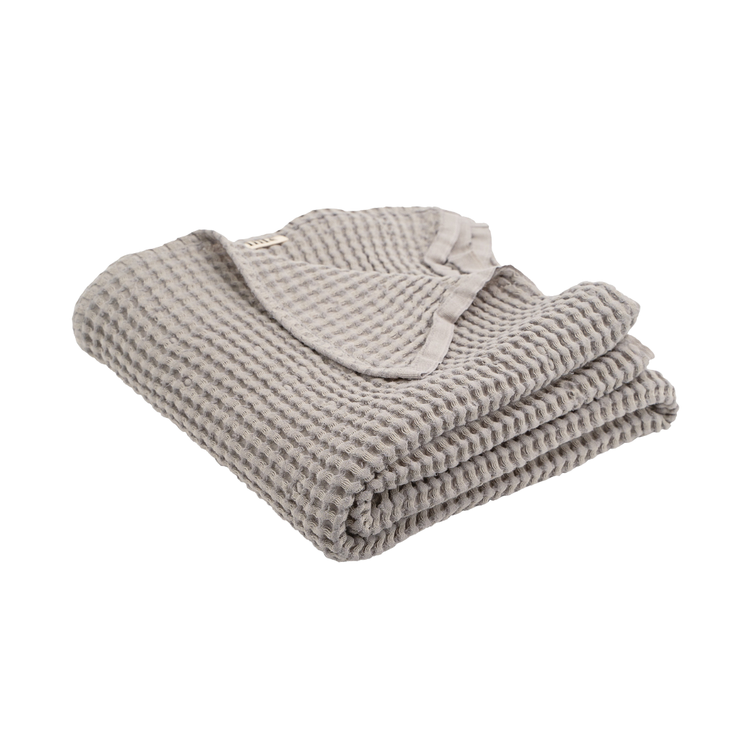 waffle blanket grey