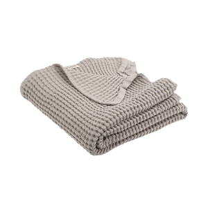 waffle blanket grey