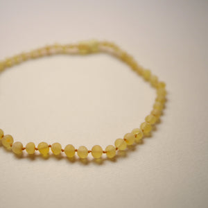 amber baby necklace lemon raw