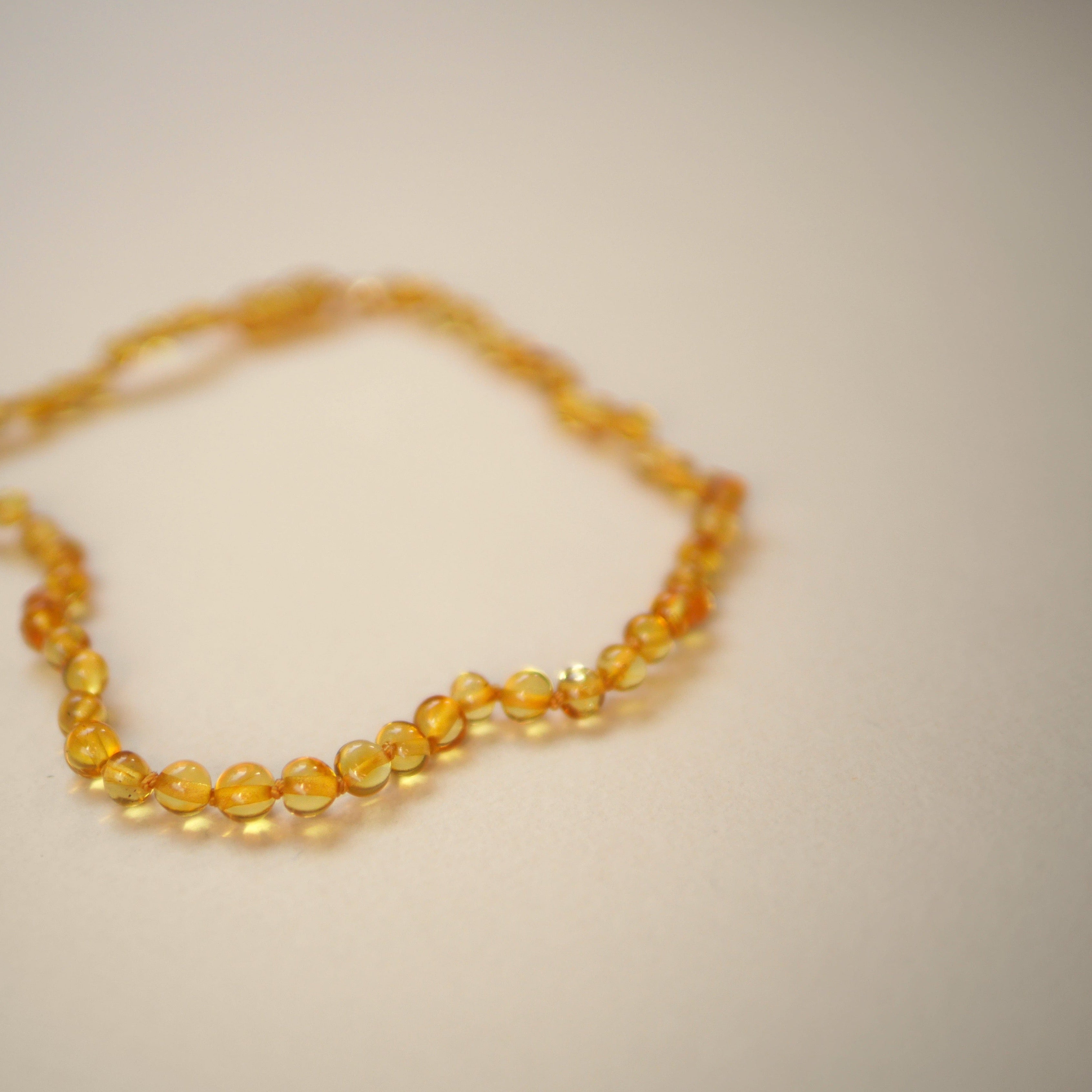 amber adult necklace honey polished