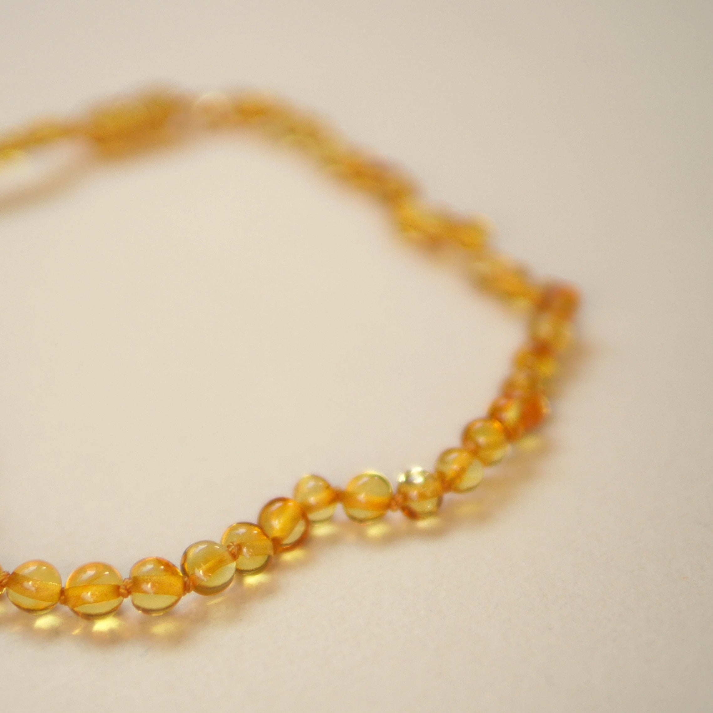 amber adult bracelet honey polished