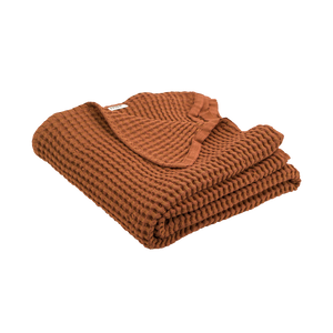 waffle blanket caramel