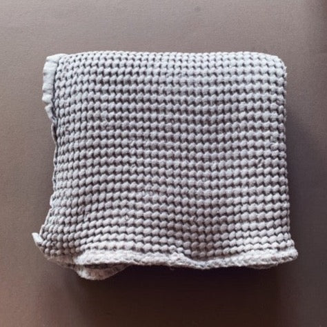 waffle blanket grey